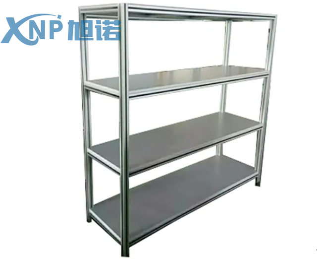 工業鋁型材貨架層板安裝方法